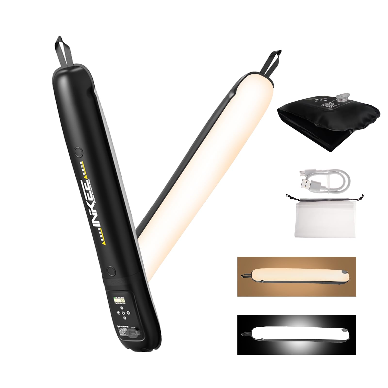 12W Bi-Color Handheld Inflatable LED Tube Light