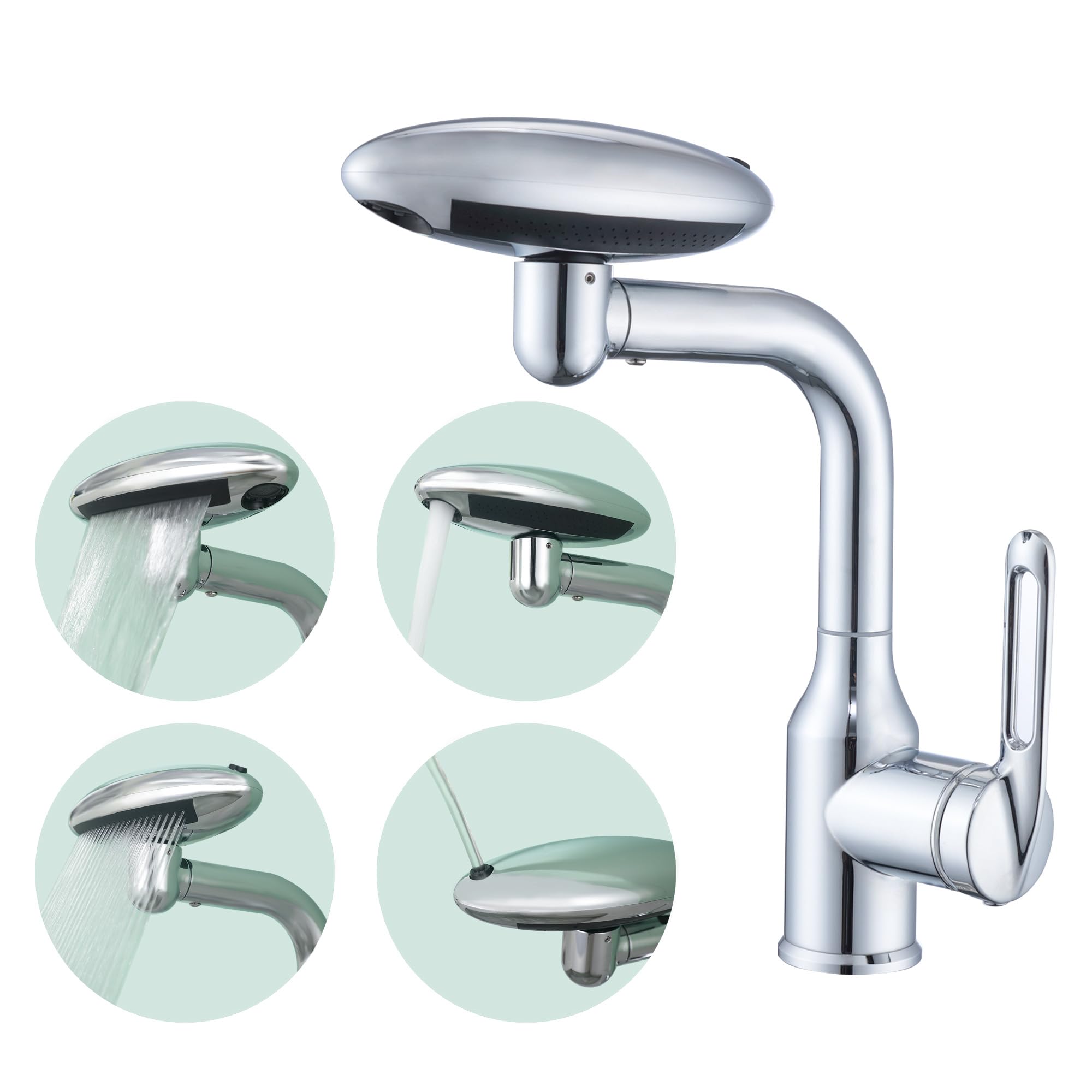 360° Rotating Faucet with 4 Water Modes