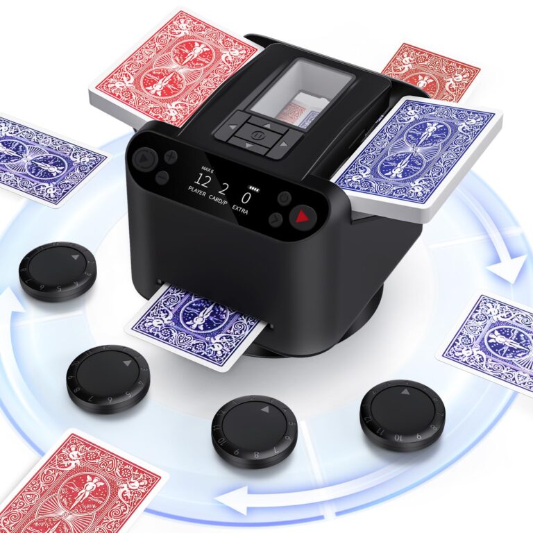 Automatic 2-in-1 Card Shuffler & Dealer for 12 Players