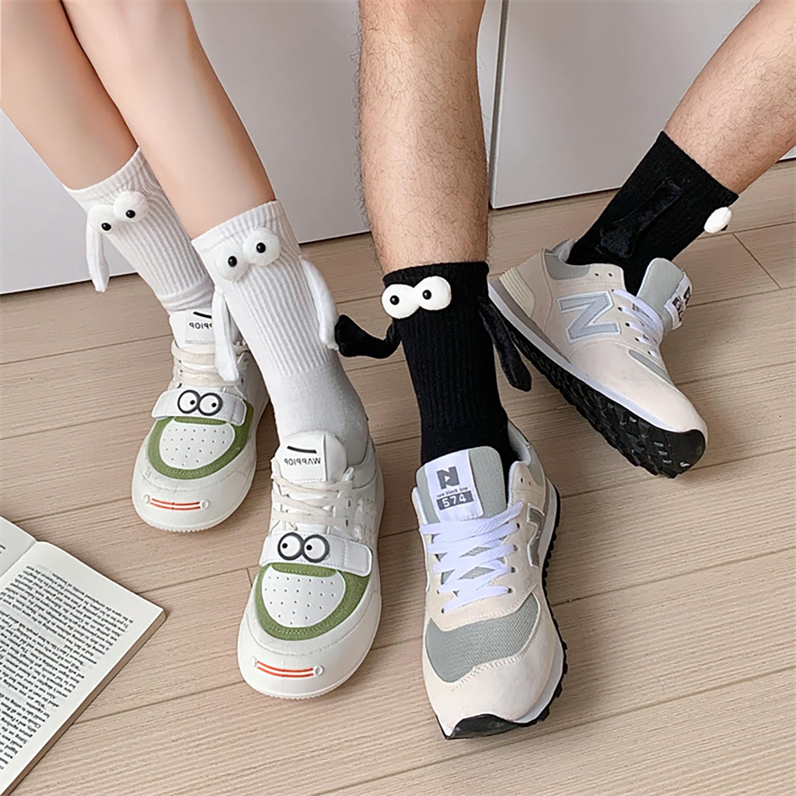 Magnetic Holding Hands Socks