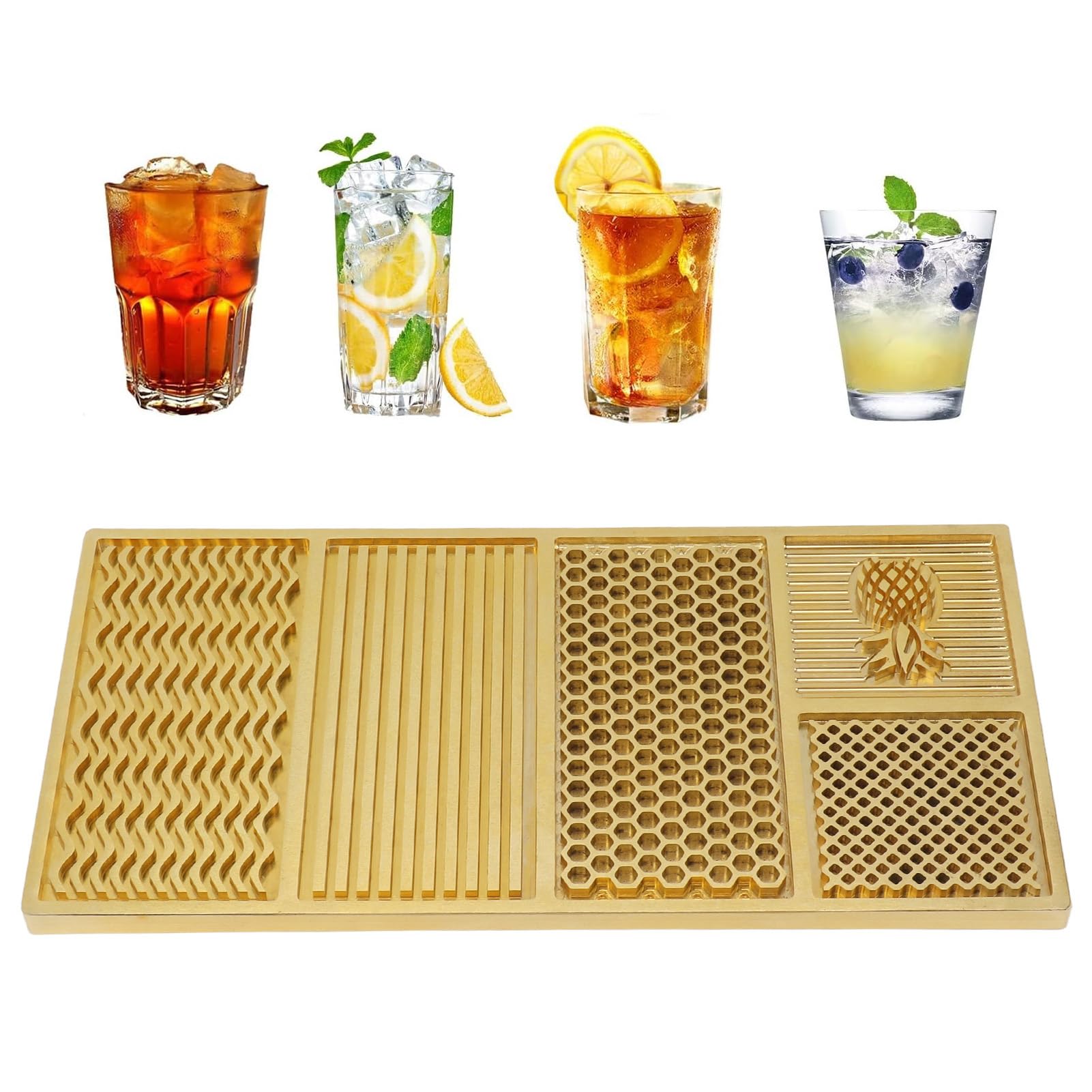 Brass Ice Cube Stamp with Wood Box