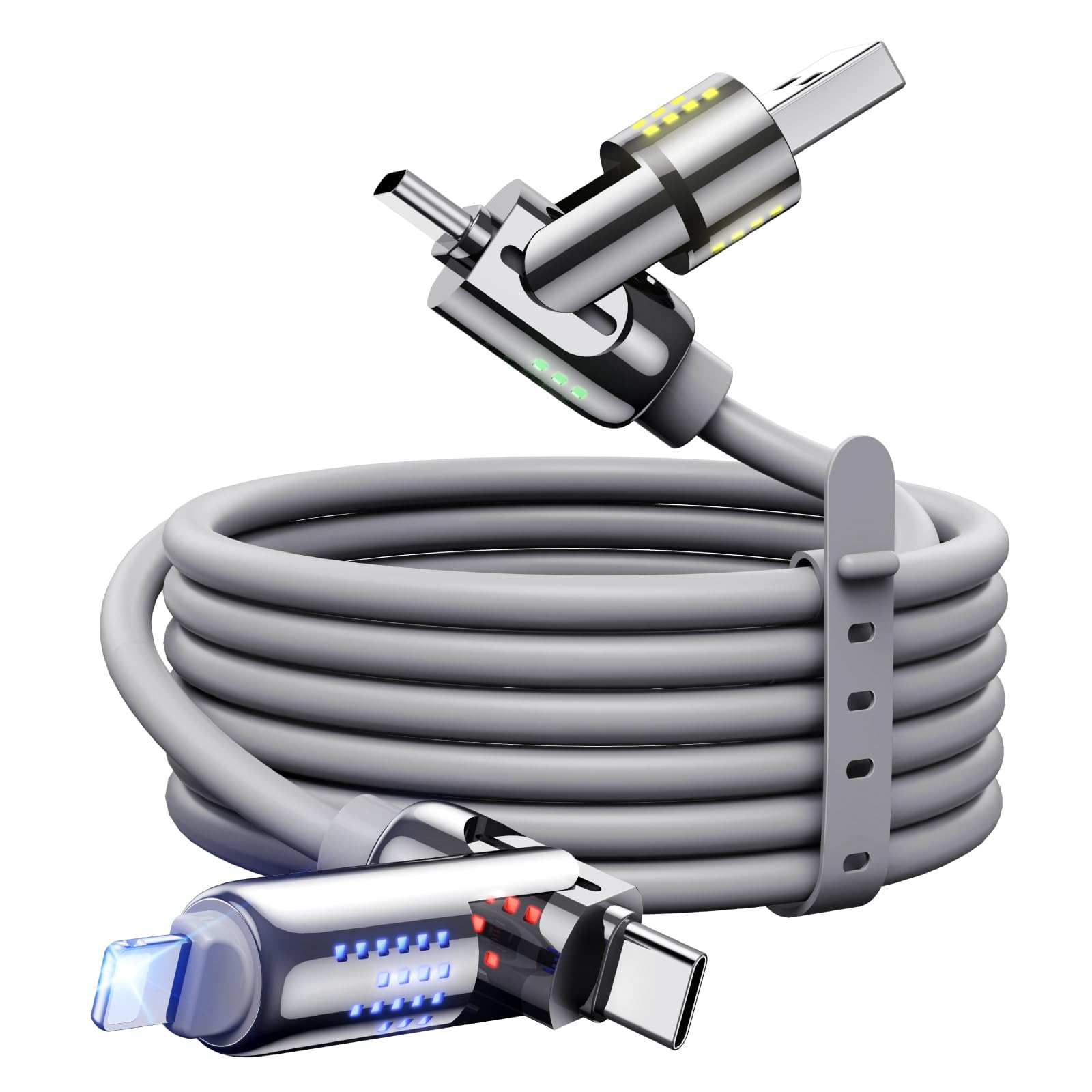 4-in-1 USB-C Charging Cable with Breathing Light