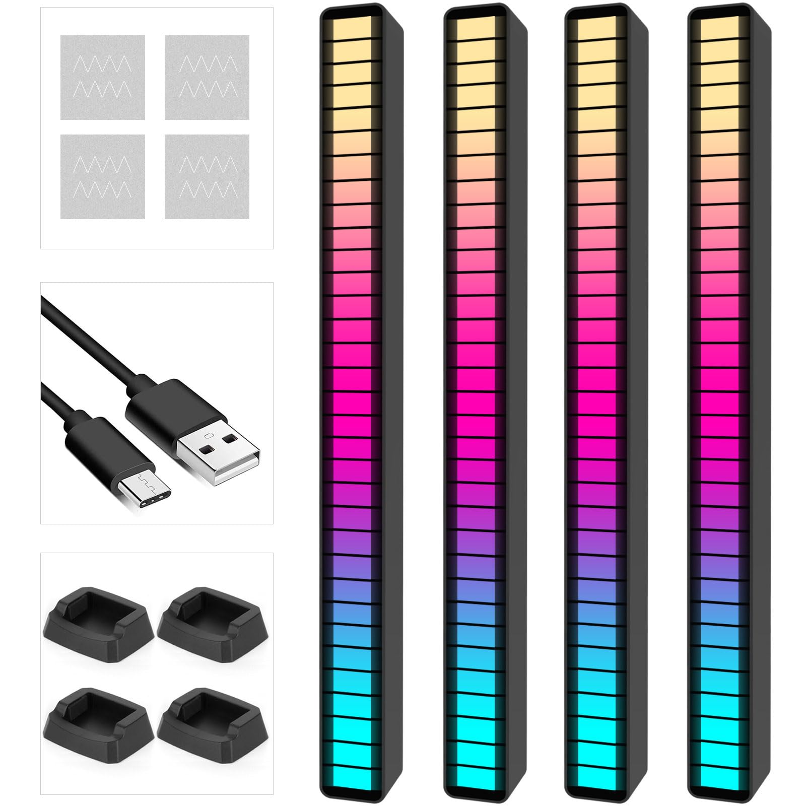 RGB Rechargeable Sound Control Light