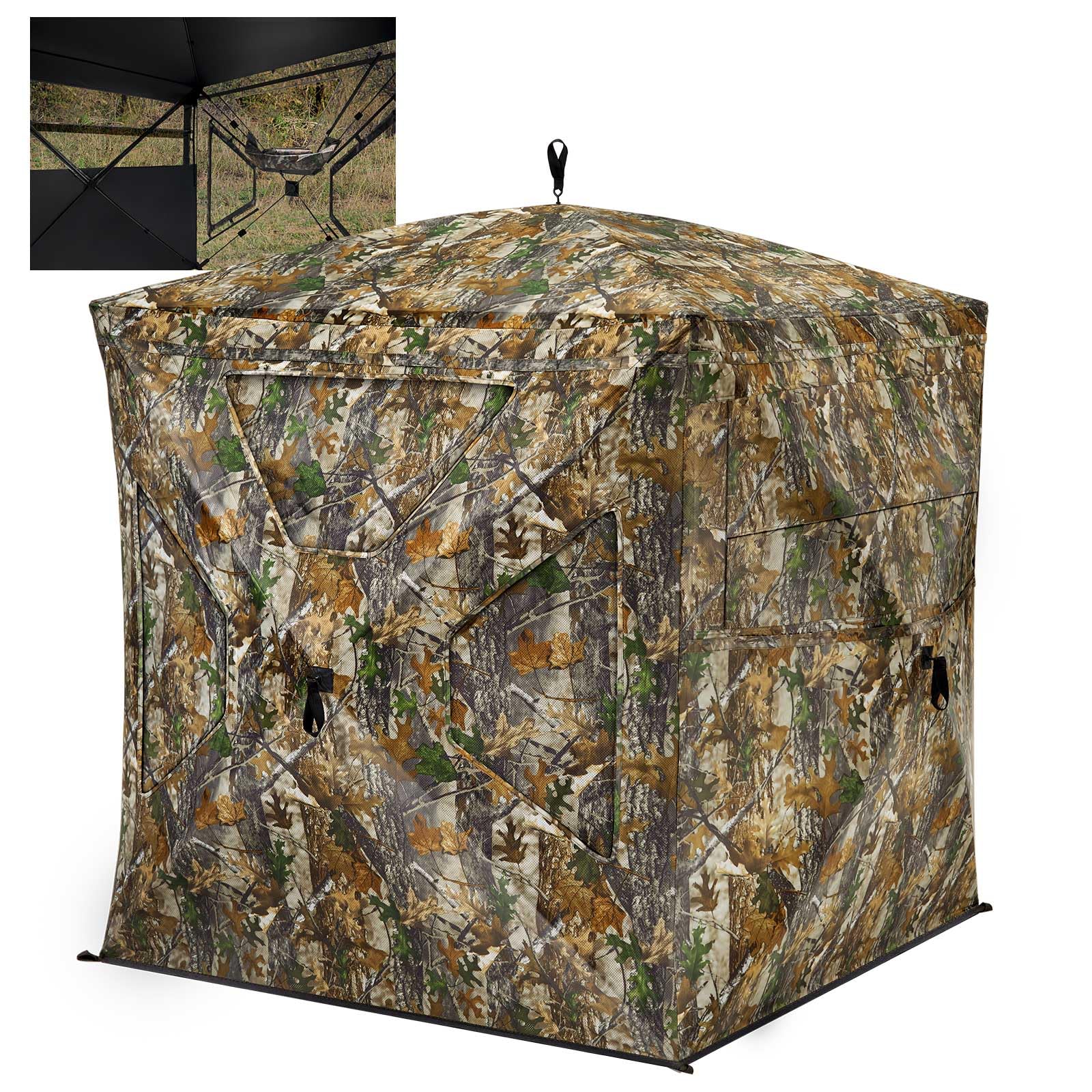 One way visibility tent