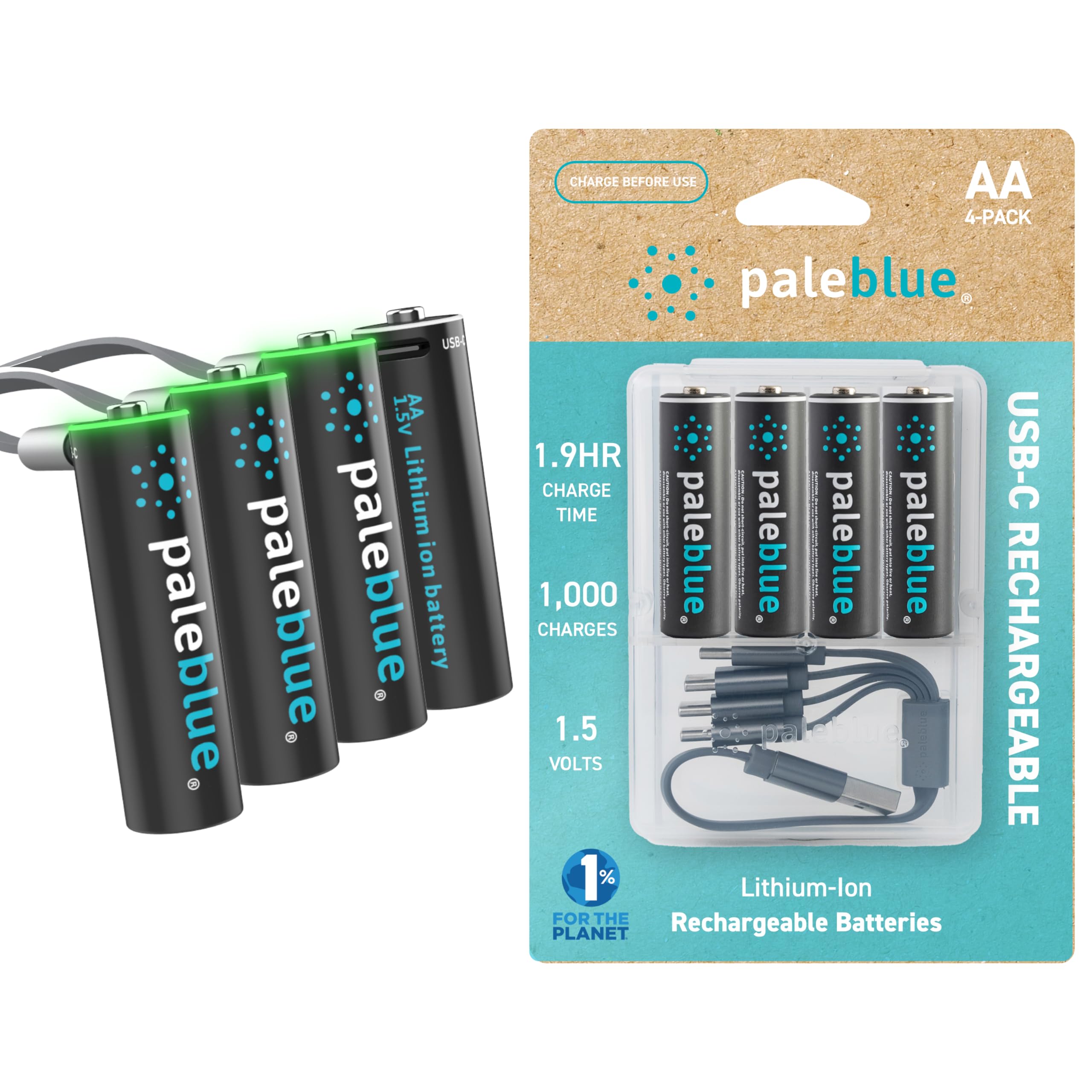 USB Rechargeable AA Batteries