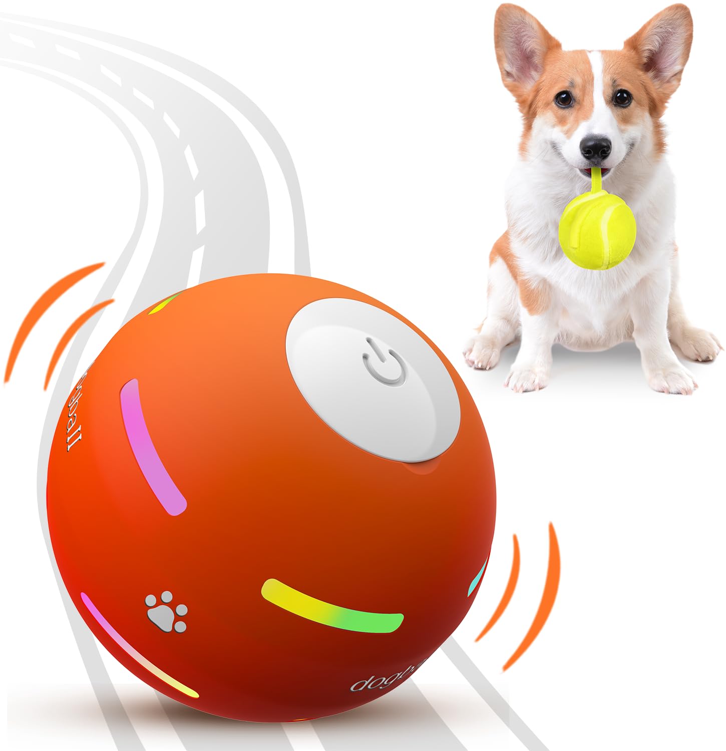 Interactive Motion-Activated Dog Ball