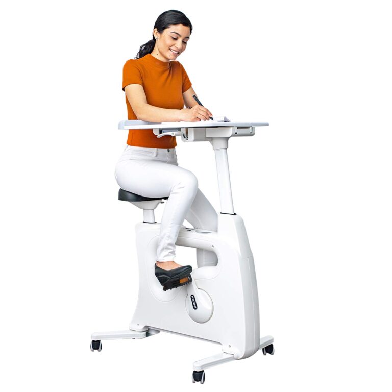 3-in-1 Stationary Exercise Bike with Desk