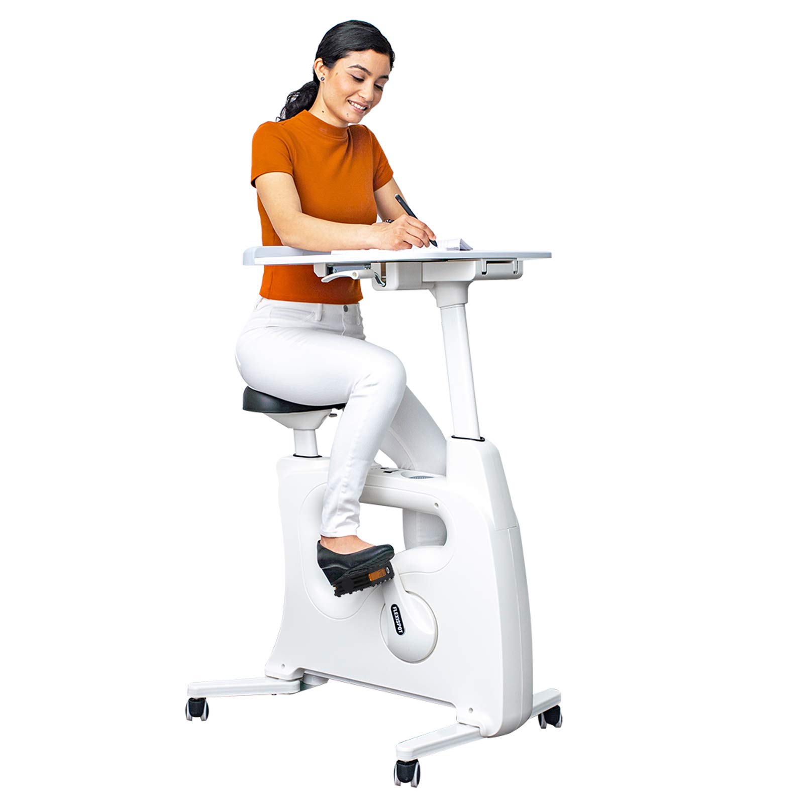 3-in-1 Stationary Exercise Bike with Desk