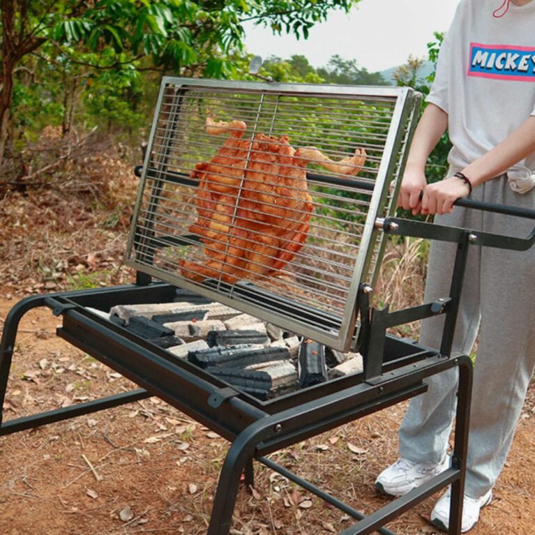 360° Rotating Charcoal BBQ Grill