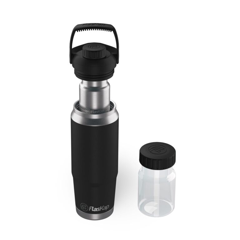 Bottle Includes A Hidden Tumbler Attachment