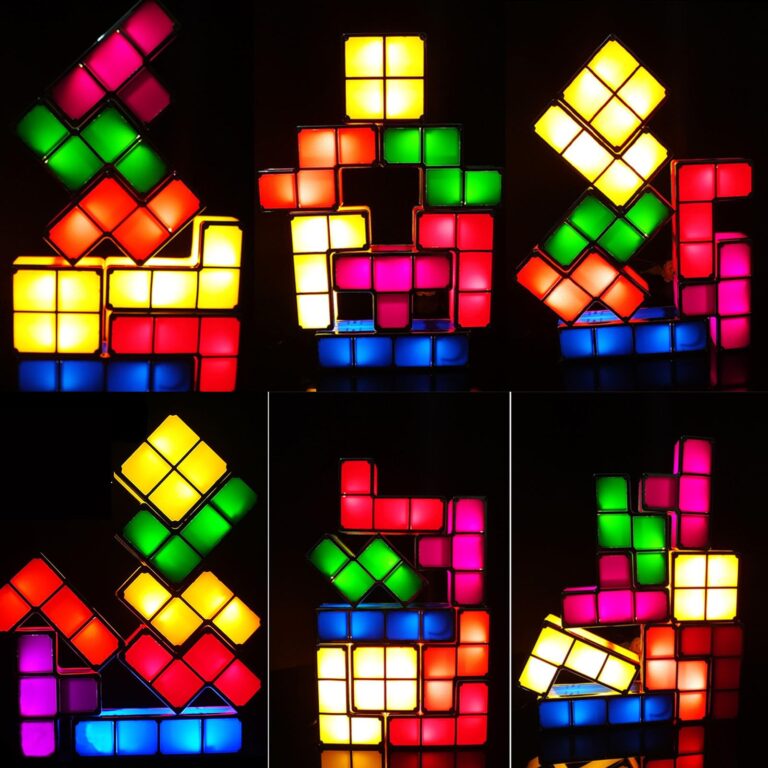 DIY Stackable 7-Color LED Puzzle Night Light