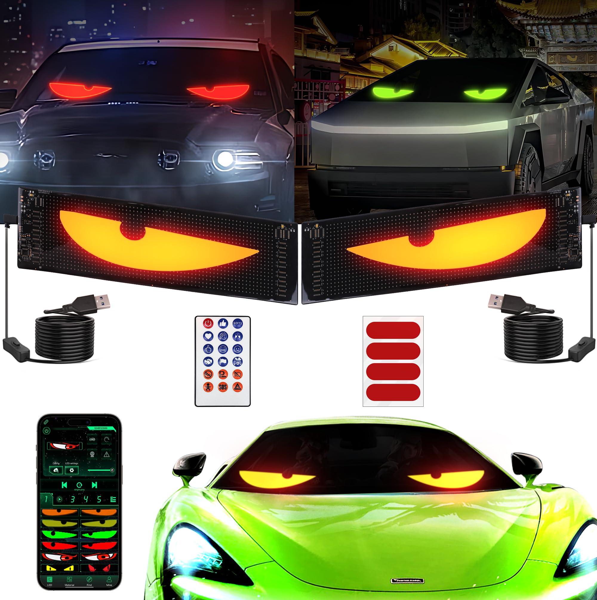 Devil Eyes LED Display for Cars