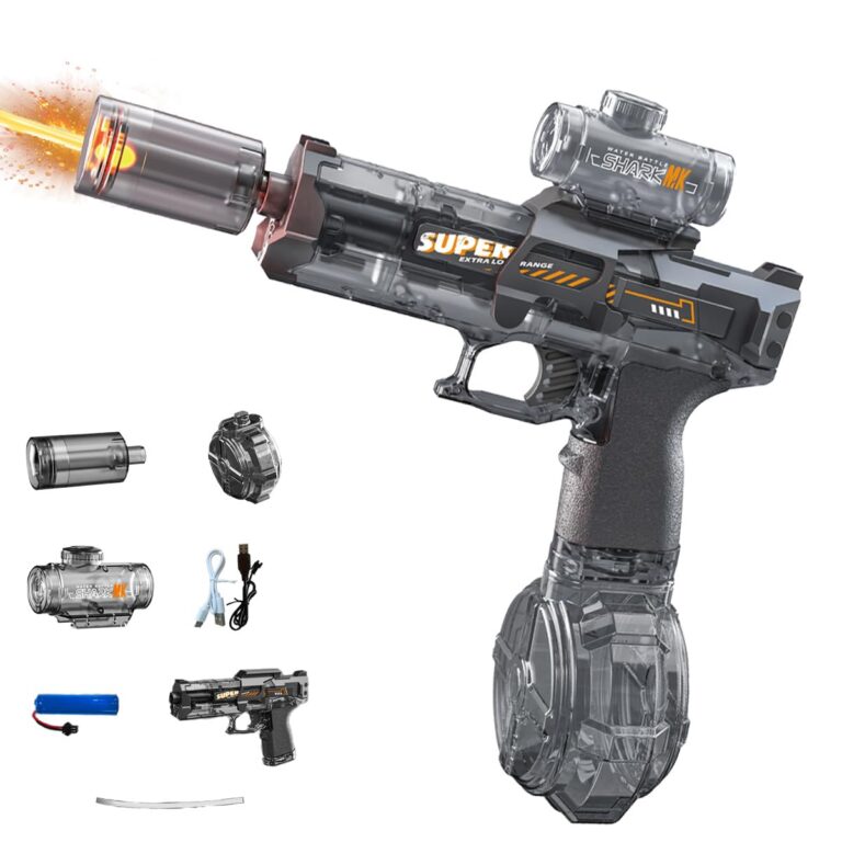 LED Electric Water Gun with Lights & Rifling Spray