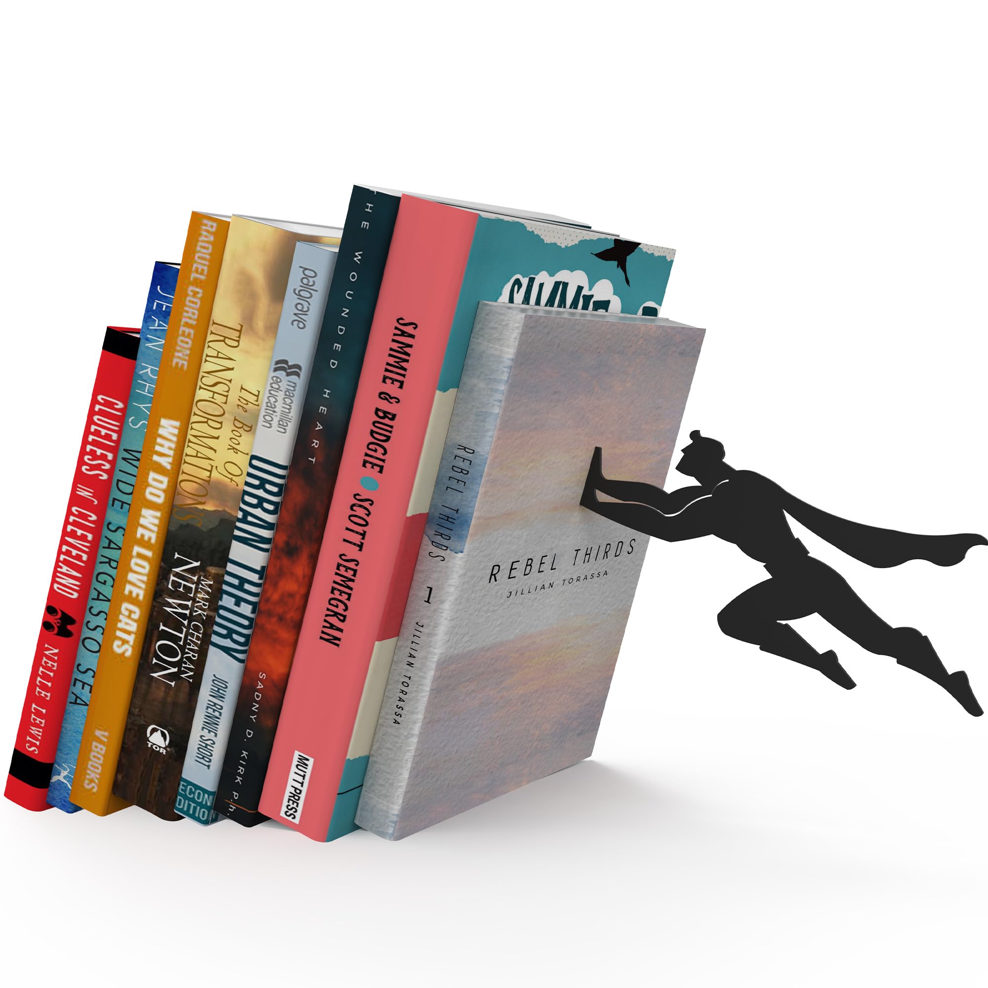 Superhero Optical Illusion Bookends