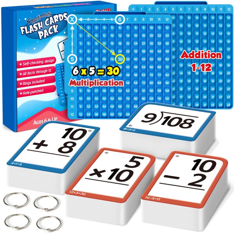 Torlam Math Flash Cards & Learning Board