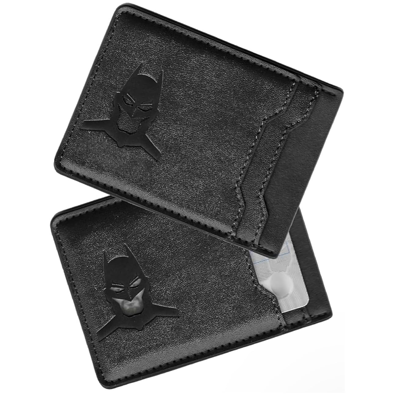Superhero Bat-Themed Leather Wallet for Men
