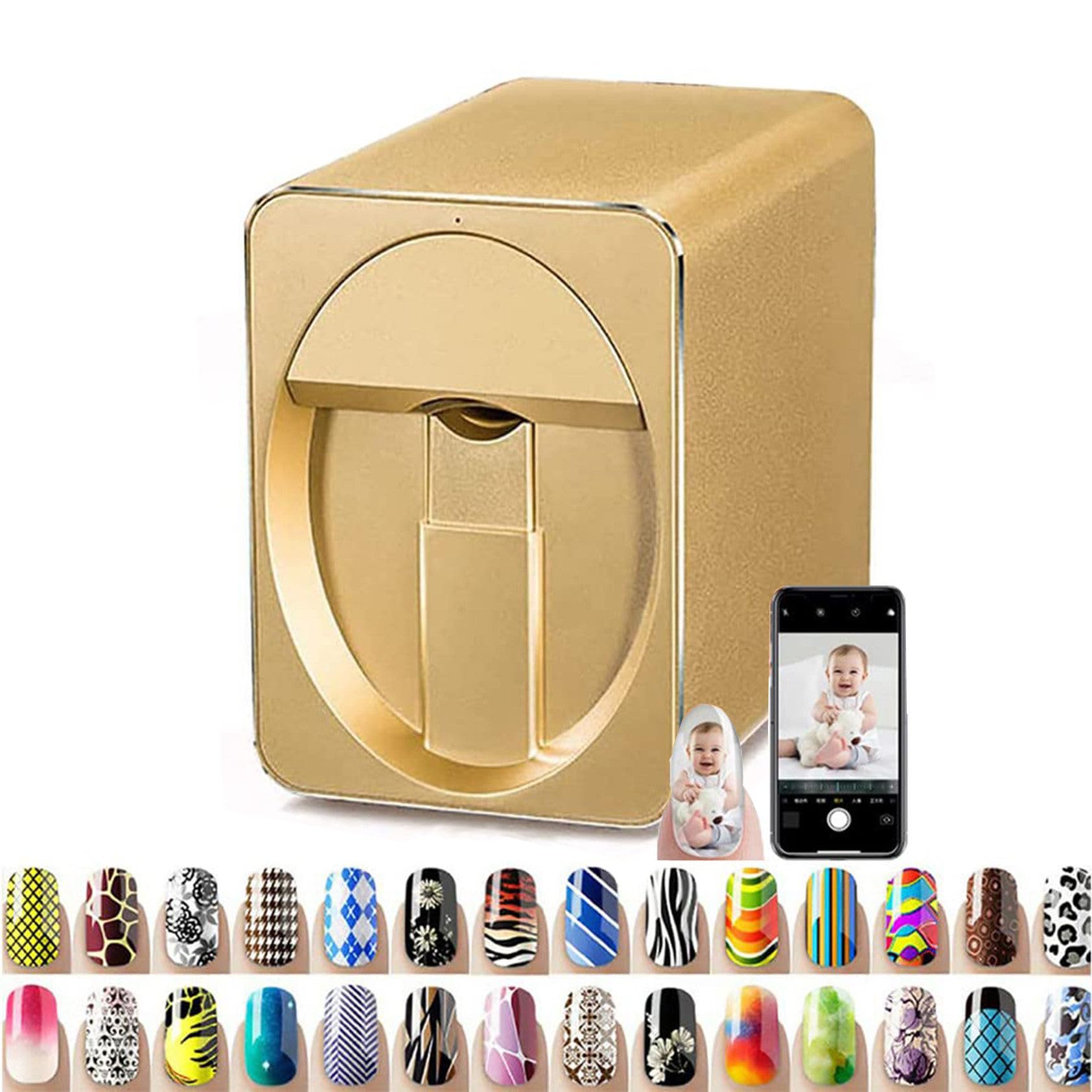 3D Nail Printer Machine with WiFi – Portable DIY Nail Art Printer