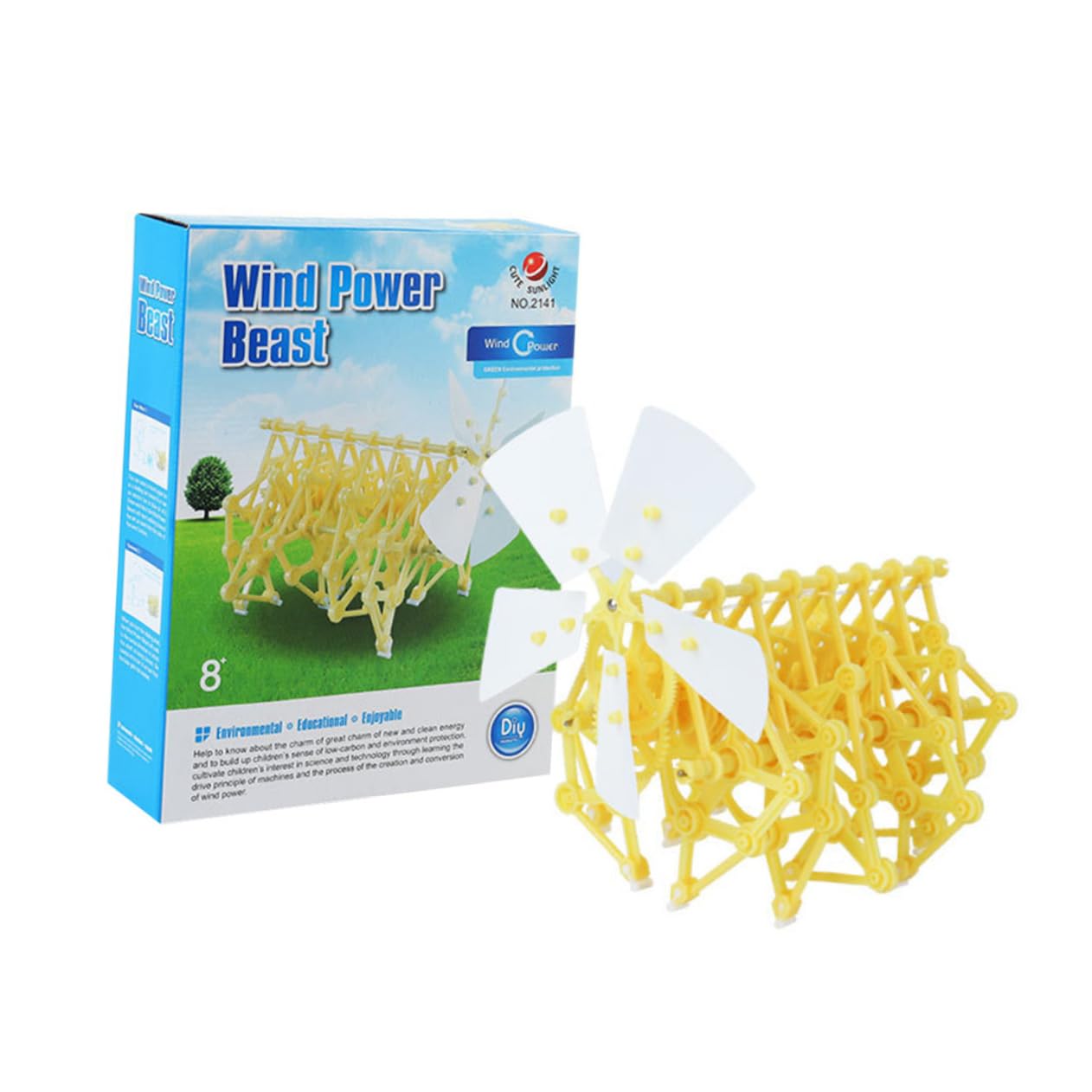 Wind Power Assembling Toy for Kids – Educational Wind Turbine Blocks