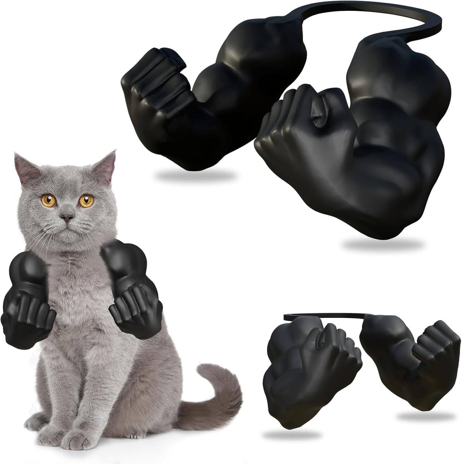Cat Muscle Arm Costume, Funny Hulk-Style Pet Cosplay Accessory